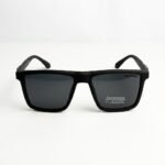 Montblanc Urban Matte Black Square Polarized Sunglasses
