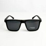 Montblanc Urban Matte Black Square Polarized Sunglasses