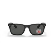 Matte Black Polarized Rectangular Sunglasses - Image 5