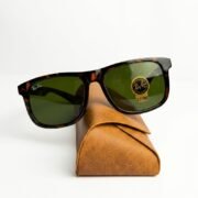 Tortoise Shell Classic Square Sunglasses - Image 3