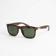 Tortoise Shell Classic Square Sunglasses - Image 2