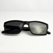 Matte Black Polarized Square Sunglasses - Image 4