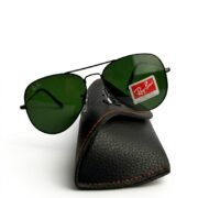Black Aviator – Green Gradient Diamond Edition - Image 2
